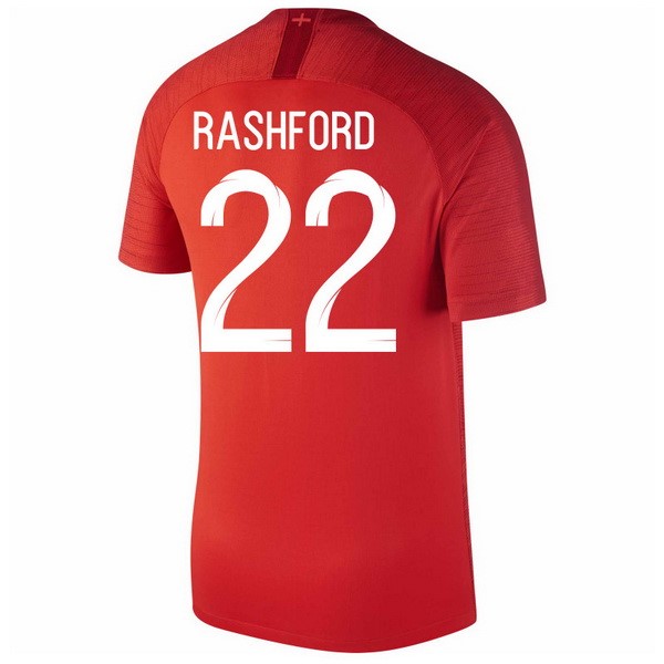 Camiseta Inglaterra 2ª Rashford 2018 Rojo